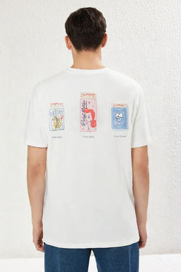 TRENDYOL MAN Siyah Oversize/Genis Kesim Bask?l? %100 Pamuk T-Shirt TMNSS25TS00108 - Trendyolmilla фото 10