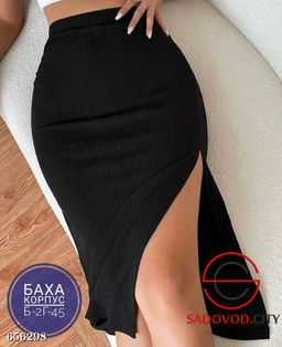 Юбка миди с распоркой женская - Bruno фото 5