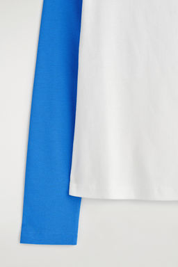 CAMISETA CON MANGAS EN CONTRASTE - H&m фото 6