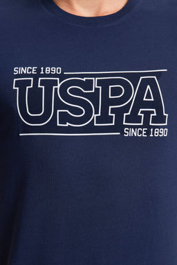 Erkek Lacivert Regular Fit Bisiklet Yaka Ti__rt - U.s. polo assn фото 6