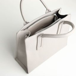 Сумка женская тоут TEXTURA на молнии, 29×10×25 см, однотонная, серая