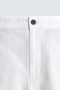 BERMUDA REGULAR FIT ESTRUCTURA / Blanco - Zara фото 9