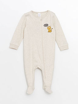 Bask?l? Erkek Bebek Tulumu