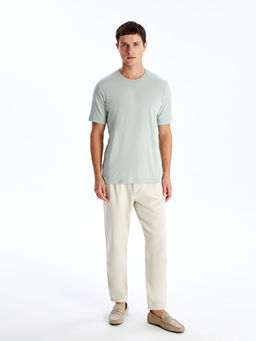 Bisiklet Yaka Penye Erkek Ti??rt