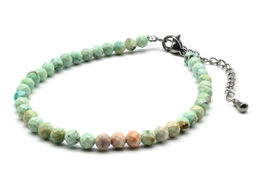 Браслет из амазонита шарик гр.4мм, 17,5см