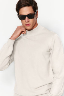 TRENDYOL MAN Premium Camel Regular Fit Yar?m Bal?kc? Yaka Yumusak Basic Triko Kazak TMNAW24KZ00055 - Trendyolmilla фото 39