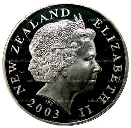 1 доллар 2003 года Новая Зеландия  Властелин колец Зеркало Галадриэль
