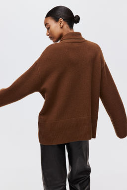 Jersey de cuello alto en mezcla de cachemira - H&m фото 7
