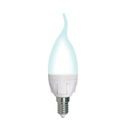 LED-CW37 7W/4000K/E14/FR/DIM PLP01WH Лампа светодиодная, диммируемая. Форма свеча на ветру, матовая. Серия Яркая. Белый свет (4000K). Картон. ТМ Uniel.