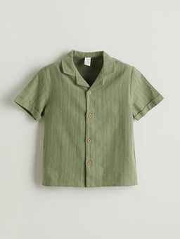 Keten Kar???m Erkek ?ocuk G?mlek ve ?ort 2li