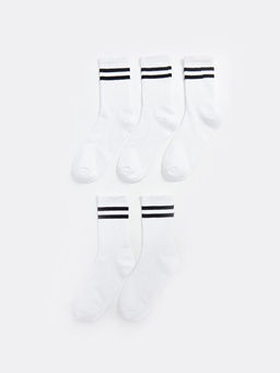 ?izgili Erkek ?ocuk Soket ?orap 5li