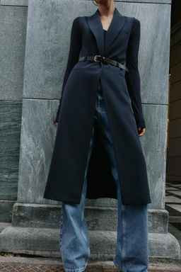 LONG WAISTCOAT WITH BELT - Zara фото 4
