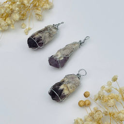 Кулон из необработанного Аметиста