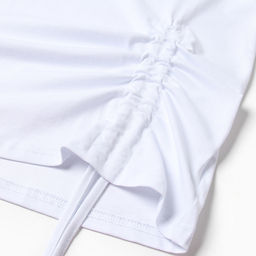 Футболка с кулиской женская MINAKU REGULAR FIT, белая, размер 44