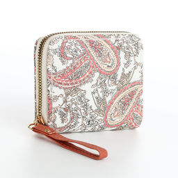 Кошелёк женский на молнии с ремешком, белый