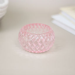 Цена за 4 шт. Подсвечник "Грация" 7,5*4,3 см, Розовый нежный