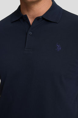 Erkek Koyu Lacivert Regular Fit Polo Yaka Basic Ti__rt - U.s. polo assn фото 7