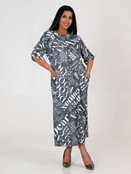 ПЛ-ОПИУМ ПЛАТЬЕ ЖЕНСКОЕ (Серый) - А-дина фото 3