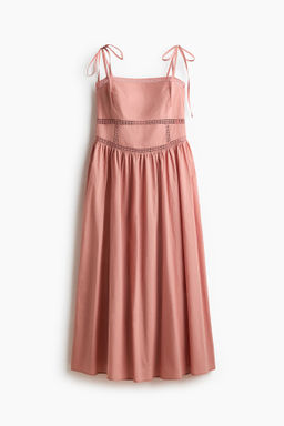 Vestido de algod?n con tirantes de lazo - H&m фото 3