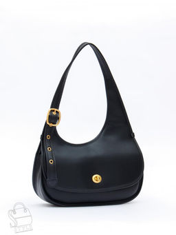 Сумка женская кожаная 1079M black  Polina&Eiterou