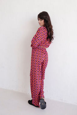 9668 Костюм из кимоно и брюк-палаццо с геометрическим принтом - Martichelli фото 11