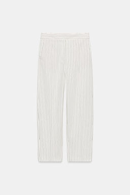 PANTAL?N RAYA DIPLOM?TICA / Crudo / Negro - Zara фото 5