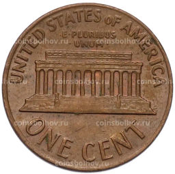 Монета 1 цент 1969 года D США