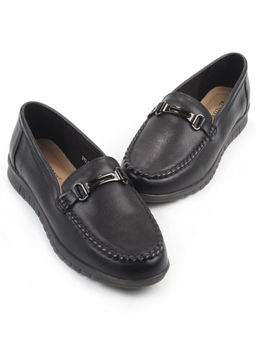 06-DYL121-1 BLACK Туфли женские (натуральная кожа)