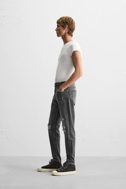 RIPPED SKINNY FIT JEANS - Zara фото 24