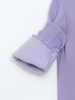 Bisiklet Yaka Bask?l? K?z ?ocuk Sweatshirt - Waikiki фото 2