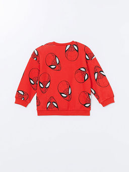 Bisiklet Yaka Spiderman Bask?l? Erkek Bebek Sweatshirt - Waikiki фото 3