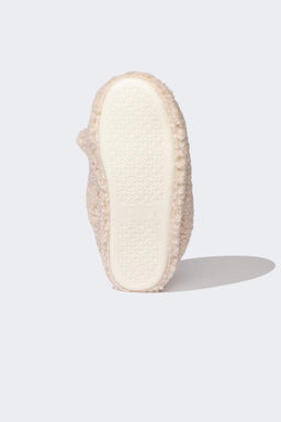 Женские домашние тапочки без шнуровки на плоской подошве - Defacto фото 4