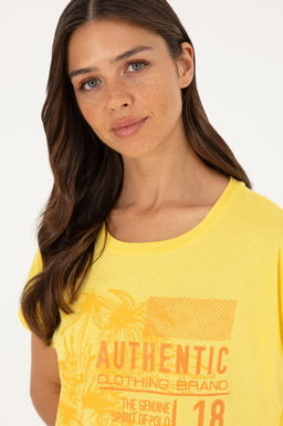 Женская желтая футболка - U.s. polo assn фото 2