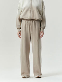 Брюки Emka из хлопка бежевые фото 4