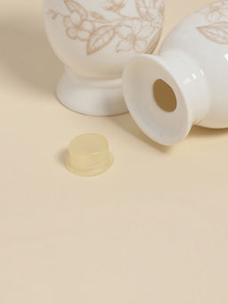 Набор для специй SL Home «Аманде», 5×5×8 см, солонка, перечница, фарфор, белый