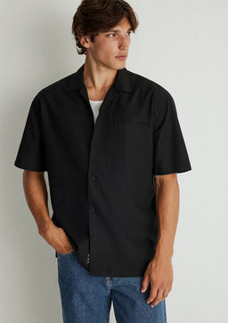 Siyah Modal Gomlek - Mavi фото 2