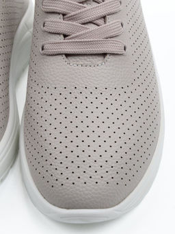 03-YH596-3 GRAY/BEIGE Полуботинки летние женские (натуральная кожа)