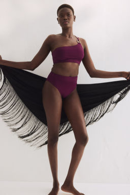 Top de bikini acolchado de un hombro - H&m фото 2