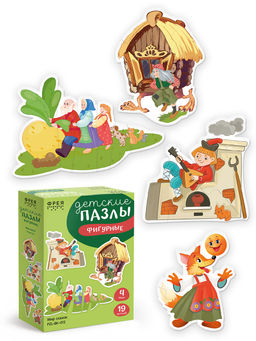 ФРЕЯ PZL-BК-012 Пазлы для малышей Мир сказок 19 элемент
