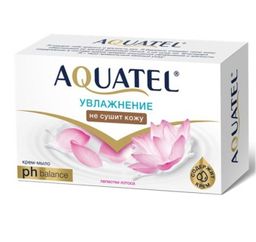 AQUATEL мыло-крем 90гр Лепестки лотоса