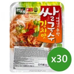 1 кор. Корейская рисовая лапша б/п со вкусом кимчи Бэкче/Baekje, Корея, 92 г х 30 шт. Акция