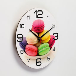 Часы настенные кухонные «Макаруны», бесшумные, d=24 см