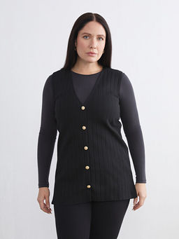 V Yaka Kad?n Triko Yelek