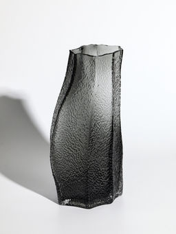 Ваза «Дженис», 30×15×9.5 см, стекло, серая