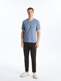 V Yaka K?sa Kollu Erkek Ti??rt - Waikiki фото 3