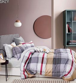 Постельное белье - Поплин Премиум 1187 Джентельмен 2-спальный с Евро простыней (молния)