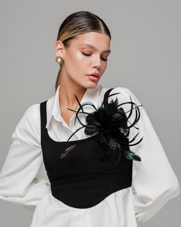 Брошь из органзы РУЧНОЙ РАБОТЫ - Sahar art lab фото 14