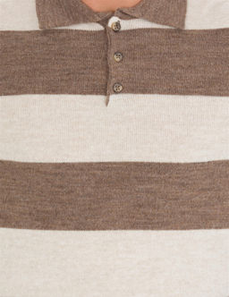 Vizon Melanj Slim Fit D__meli Polo Yaka Triko Kazak