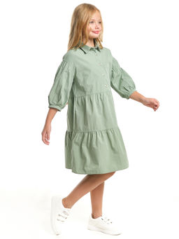 Нарядное платье праздничное модная детская одежда UD 7458 фисташка - Mini maxi фото 5