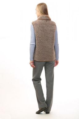 Жилет арт.1213-02/пуг. воротник ТАРА Марроне - Altro фото 4